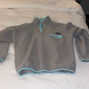 Patagonia snap T pullover fleece grey